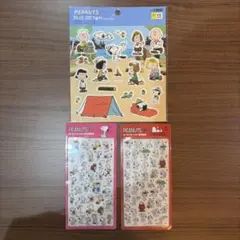 韓国限定　スヌーピー　PEANUTS 3D立体シールセット 3枚