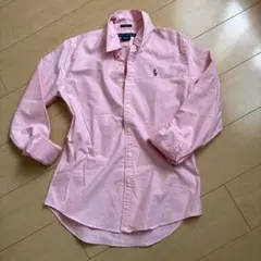 【美品】Ralph Lauren オックスフォードボタンダウンシャツ　ピンク
