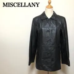 MISCELLANY ミスレイニー 本革ラムレザージャケット 13AR ブラック