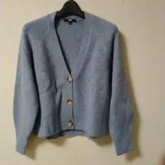 ユニクロ　スフレヤーンショートカーディガン　M