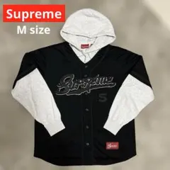 タイムセール中‼️Supreme シュプリーム スウェット ベースボールシャツのサムネイル
