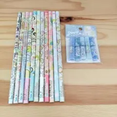 すみっコぐらし　鉛筆11本　キャップ　セット　新品未使用