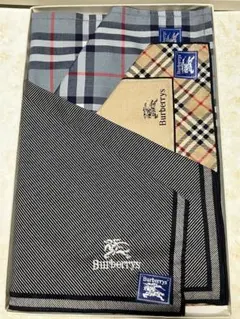 Burberrys バーバリー ハンカチ 3枚セット 保管品