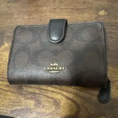 coach シグネイチャー 二つ折り財布