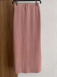 ニットタイトスカート ピンク