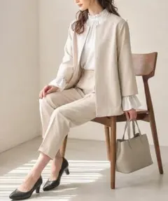 未使用　aquagarage セレモニー セットアップ　グレージュM