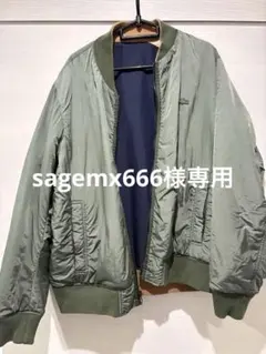 ラコステリバーシブルボンバージャケット オリーブ ネイビー ベージュ