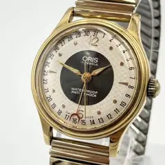 ★1970'S激レア超美品オリス希少ORISビンテージウォッチSWISSスイス腕時計メンズ用グリーン緑ミリタリー手巻きアンティークお洒落★OH済