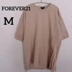 FOREVER21 トップス Tシャツ【M】ベージュ 半袖 クルーネック 綿