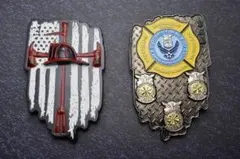 米国基 地防総省 米軍消防チャレンジコイン 限定品FIREFIGHTERS 沖縄
