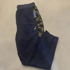 NAUTICAノーティカジョガーパンツUSサイズ1XL カモフラ柄切替ネイビー