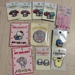 サンリオキャラクター刺繍ワッペンセット 11点