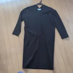 B:MING by BEAMS 黒 Vネック カットソー　ワンピース Mサイズ