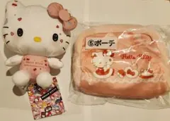ハローキティ コスチュームコレクション50周年ver、と 一番くじのポーチ