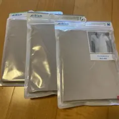 UNIQLO AIRism マイクロメッシュ M ベージュ　未開封・新品