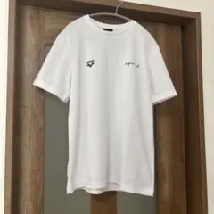 agnès b. × arena Tシャツ XL 白 let's go プリント