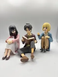 一番くじ 進撃の巨人地鳴らし エレン＆ミカサ＆アルミン フィギュア A