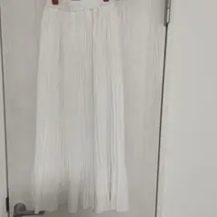 WEGO ホワイト プリーツロングスカート