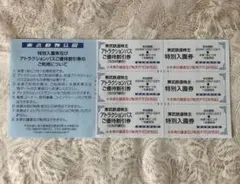 東武動物公園入園券・アトラクションパス割引券３枚セットのサムネイル