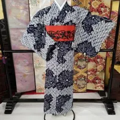 ■最高級しじら織浴衣 麻の葉紺■反物染め抜きの抜染■着物着用可■涼し綿麻浴衣■ □最高級しじら織浴衣 麻の葉黒□反物染め抜きの抜染□着物着用可