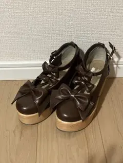 アクシーズファムカワイイ ブラウンパンプス Sサイズ