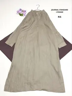ジャーナルスタンダード　レサージュ　シャツワンピース　リネンワンピース　春ワンピ