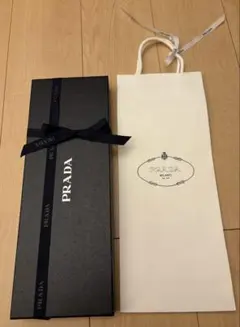 PRADA ネクタイ用 ギフトボックス ショッパー セット 【空箱】