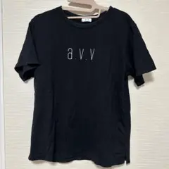 a.v.v アーヴェヴェ 半袖Tシャツ 黒　L 半袖のサムネイル