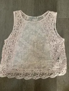ZARA TRAFALUC レースノースリーブトップス
