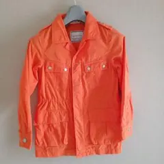 4月24日まで限定出品 美品☆branshes　オレンジミリタリーコート☆