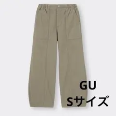 GU コクーンジョガープルオンパンツ　オリーブカラー　S