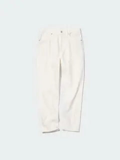 UNIQLO ボーイフレンドテーパードジーンズ 28 オフホワイト 453975
