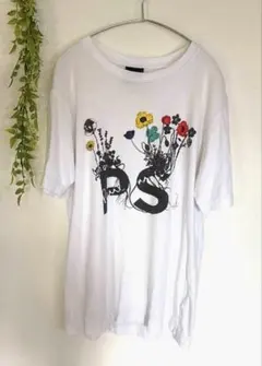 PS Paul Smith ポールスミス　Tシャツ フラワースカル　ホワイト