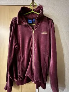 adidas originals ベロアジャージ　ボルドー　Mサイズ