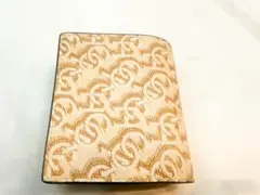 【超美品】COACH チョーク柄 二つ折り財布