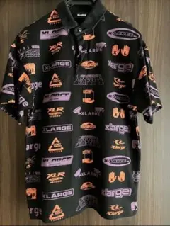 XLARGE ロゴプリント ポロシャツ Sサイズ