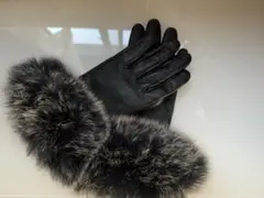 EmiriaWiz エミリアウィズ　ラムレザーファー付き手袋　ブラック