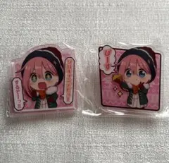 ゆるキャン△ 各務原なでしこ アクリルクリップ 2種セット 新品未使用品のサムネイル