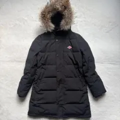 【美品✨】ダントン　ロングダウン　フード　ファー　2way ブラック　36