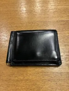 GLEN マネークリップ 黒 ブライドルレザー 純正クリーム付 GLENROYAL マネークリップ 黒 ブライドルレザー 純正クリーム付 - メルカリ