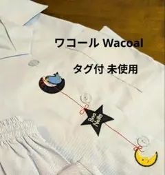 【未使用タグ付】ワコール 月 星 鳥 パジャマ 上下セット アップリケ ししゅうのサムネイル