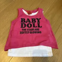 BABY DOLL タンクトップ 90サイズ ピンク