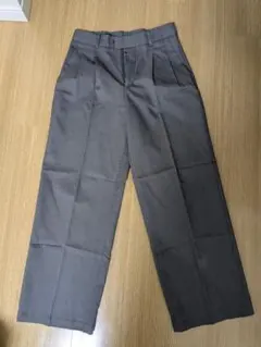 GU ローウエストバギーパンツ グレー M