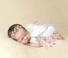 天使の羽根セット ニューボーンフォト 誕生日 ベビーフォト ハーフバースデー