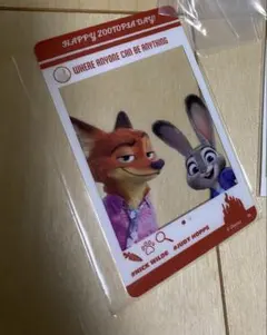 劇場版　ズートピアSNS風アクリルカードコレクション ニック　ジュディ