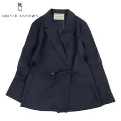 04T416☆ UNITED ARROWS 薄手 ダブル テーラードジャケット