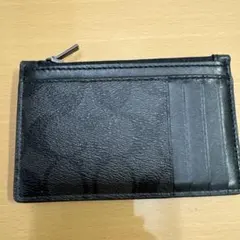 COACH ブラックレザー カードケース