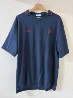 UMBRO ポロシャツ ネイビー レッド 刺繍ロゴのサムネイル