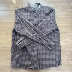 Eddie Bauer 長袖シャツ XL ブラウン　チェックシャツ