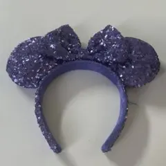 ディズニー カチューシャ スパンコール パープルのサムネイル